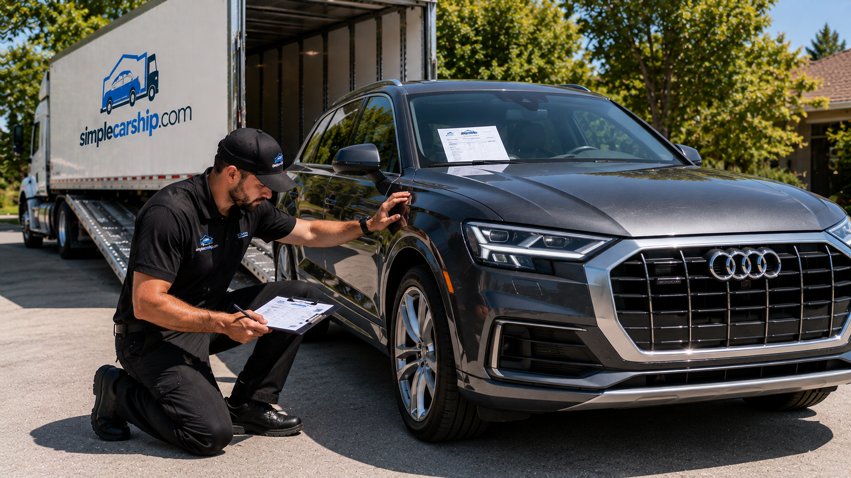 Pre-transport vehicle inspection before car shipping from New York to Tennessee