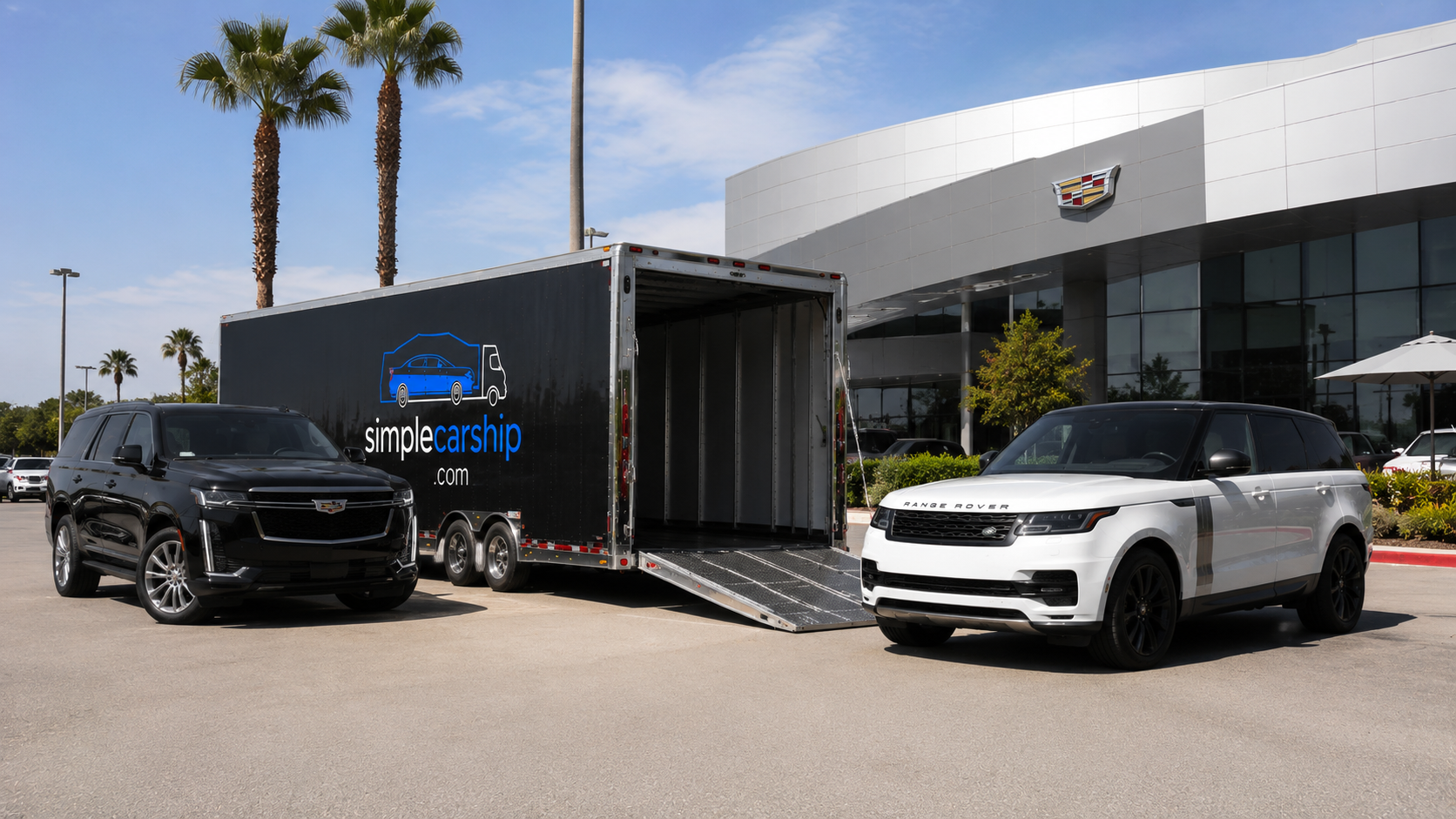 Luxury vehicle prepared for enclosed auto transport from Indiana to New York