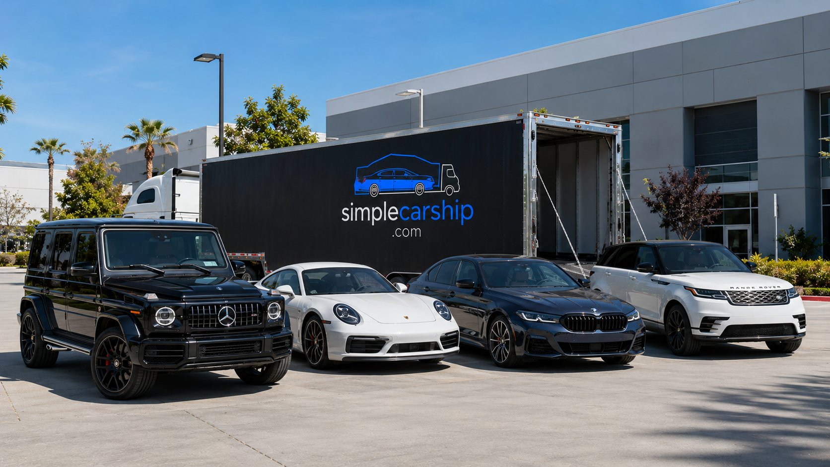 Luxury vehicle prepared for enclosed auto transport from Washington to Illinois